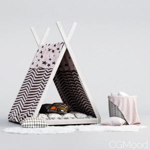 Children's Wigwam and Decor Set