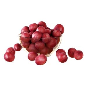 Red Plums In A Vase