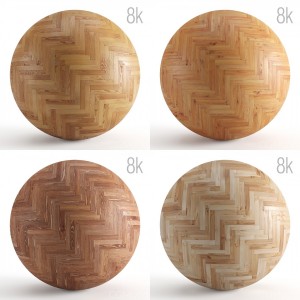 Seamless herringbone textures of parquet 8k vol.1