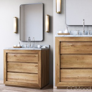 RECLAIMED RUSSIAN OAK SINGLE VANITY