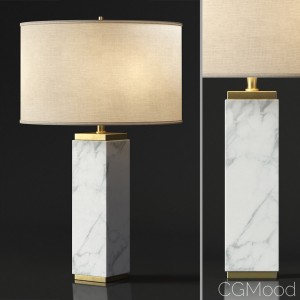 Square Column Marble Table Lamp