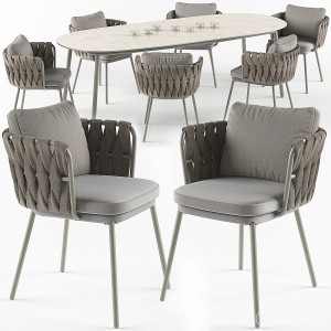 Tosca Table And Armchair Set