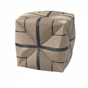 Palecek Fritz Rope Square Ottoman