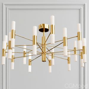 Minimalistic Golden Led Chandelier Light