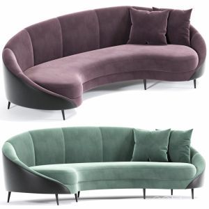 Feet Curved Sofa Beverly