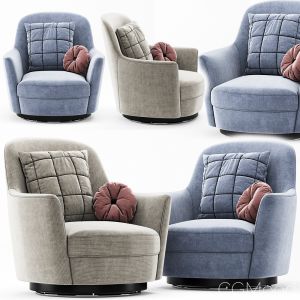 Larkin Upholstered Swivel Armchair