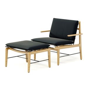 Dwr Outdoor Finn Lounge Chair + Ottoman