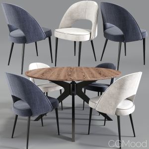 Modern Collins Dining Chair Table Set