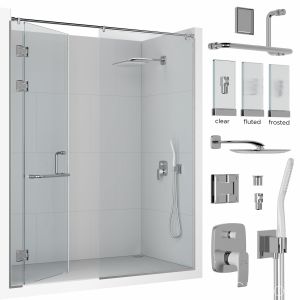 Frameless Shower Set 01