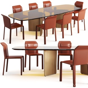 Misuraemme Dining Ala Table And Brera Chair