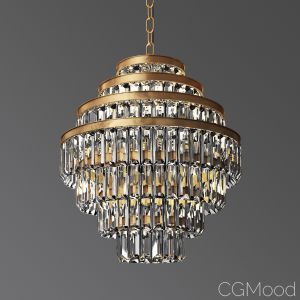 Alaine Crystal Medium Pendant Rh