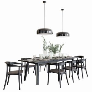 B&b Italia Bull + Belle Dining Set