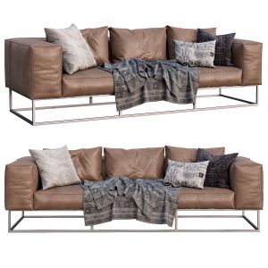 Livingdivani Leather Sofa Ile Club