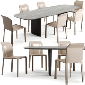 Misuraemme Dining Ala Table And Brera Chair