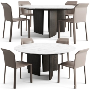 Misuraemme Dining Ala Table And Brera Chair