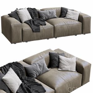 Livingdivani  Leather Sofa Extra Wall