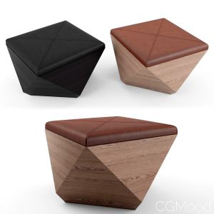 Pouf Hexagon Storage Ottoman