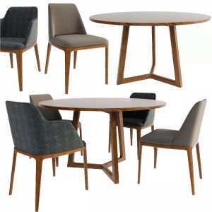 Poliform Grace Dining Chair Set