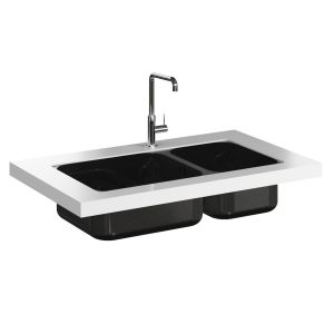 SMEG MC18B Tap and UM4350 Undermount Sink