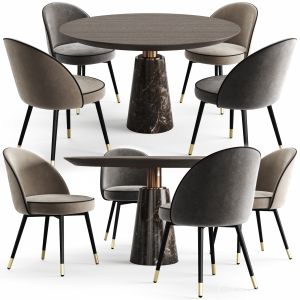 Eichholtz Dining Table Genova And Chair Cooper