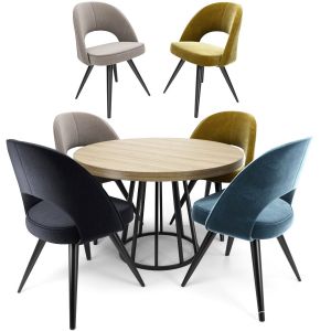 Modrest Gloria Chair With Round Table