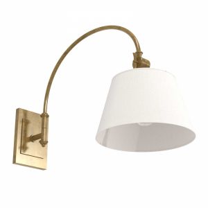 Light Antique Brass Swing Arm   By Currey  Company