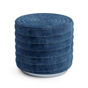 Round Spiral Pouf