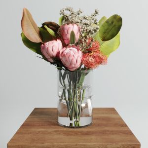 Protea And Magnolia Vase Set