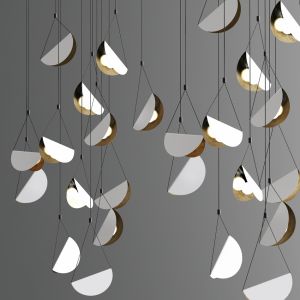 White Glider Pendant Light Chandelier