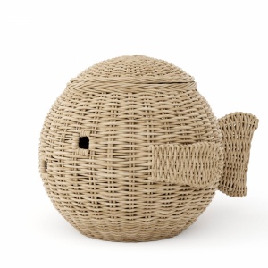 Wicker basket fish