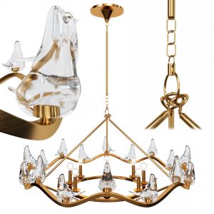 Arteriors Dove Modern Classic Blown Glass Gold