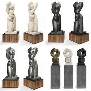 Modern sculptures set 2