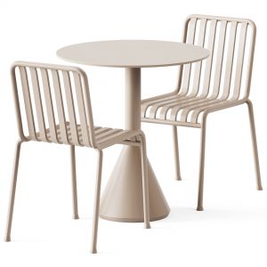 Palissade Cone Table D70 And Palissade Chair By Ha