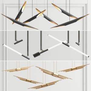 Coltrane Angled Delta Chandelier - 3 Type