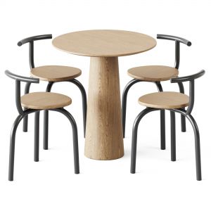 Table P.o.v. D70 By Ton And Ogle Chair By Hayo Geb