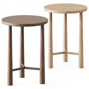 Vienna Round Wood Accent Table By Threshold