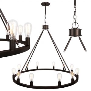 Bainbridge 12 Light  Round Chandelier