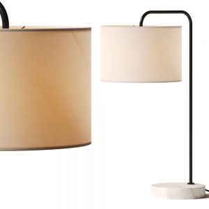 Pottery Barn Windham Alabaster Usb Task Table Lamp