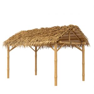 Bamboo Shelter Beach Canopy 4-corner