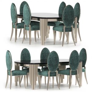 Cratos Dinning Table And Chairs By Zebrano Casa