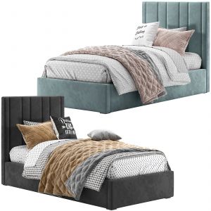 Rh Teagan Upholstered Platform Twin Bed