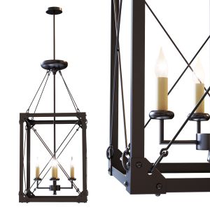 Modern Geometry Vertical Lantern