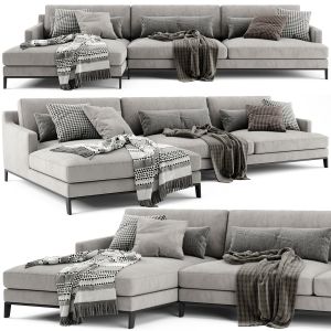 Poliform Bellport Chaise Longue Sofa