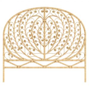 Rare Rattan Peacock Heart Design Double