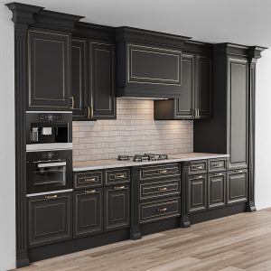 Kitchen Neoclassic - Black And Gold Set 55