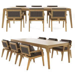 Rh Avila Teak Dining Table 108