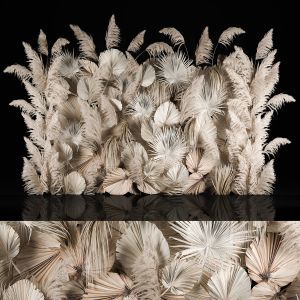 Dried Flower Vertical Garden, Pampas Grass