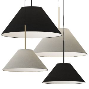 West Elm Sculptural Fabric Cone Pendant Lamp