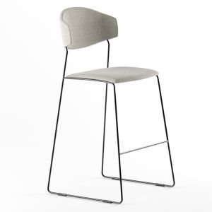 Wolfgang  Steel Stool By Huppe