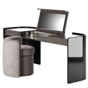 Modern Make Up Table With Pouf